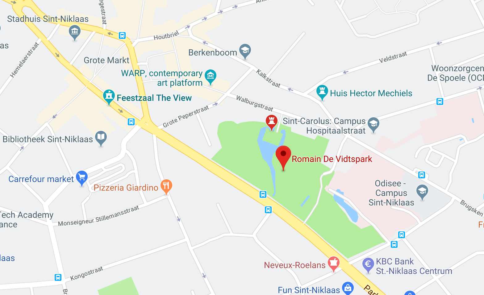 Map to practice site